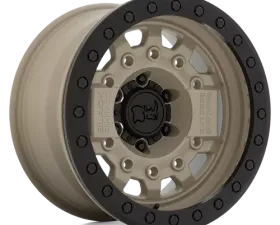 Black Rhino Avenger Beadlock Wheel 17x8.5 6x5.5 -30mm Desert Sand w/Black Hardware