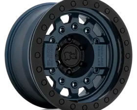 Black Rhino Avenger Beadlock Wheel 17x8.5 6x5.5 +0mm Navy Blue w/Black Hardware