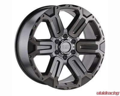 Black Rhino Wanaka Wheel 17x8.5 6x139.70 12 Matte Gunmetal w/Brushed Face and Gunmetal Tint - 1785WKA126140G12