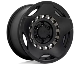 Black Rhino Muzzle Wheel 20x9 5x5.0 -18mm Matte Black w/Mach Tint Ring