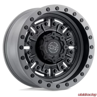 Black Rhino Abrams Wheel 20x9.5 6x5.5 +12mm TextuRed Matte Gunmetal - 2095ABR126140G12