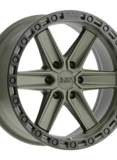 Black Rhino Henderson Wheel 17x9  6x135 0mm OD Green w/Black Lip Edge & Black Bolts                                     - 1790HDS006135N87 - Image 3