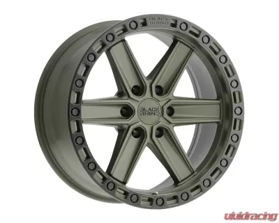 Black Rhino Henderson Wheel 17x9  6x135 0mm OD Green w/Black Lip Edge & Black Bolts - 1790HDS006135N87