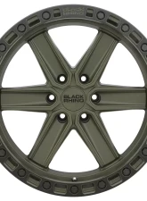 Black Rhino Henderson Wheel 17x9  6x135 0mm OD Green w/Black Lip Edge & Black Bolts                                     - 1790HDS006135N87 - Image 3