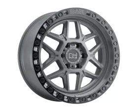 Black Rhino Kelso Wheel 20x9  5x139.7 0mm Battleship Gray w/Black Lip Edge & Black Bolts