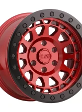 Black Rhino Primm Beadlock Wheel 17x8.5  6x139.7 -30mm Candy Red w/Black Ring & Black Bolts                                     - 1785PRM-06140R12 - Image 3