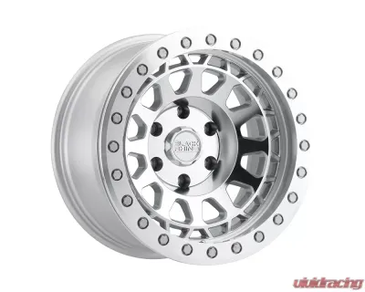 Black Rhino Primm Beadlock Wheel 17x8.5  5x127 -38mm Silver w/Mirror Face & Silver Bolts - 1785PRM-85127S71