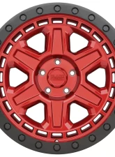 Black Rhino Reno Wheel 17x9  6x139.7 -12mm Candy Redw/Black Lip Edge & Black Bolts                                     - 1790REN-26140R12 - Image 3