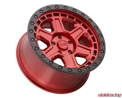 Black Rhino Reno Wheel 17x9 5x127 | 5x5 -18mm Candy Redw/Black Lip Edge & Black Bolts - 1790REN-85127R71
