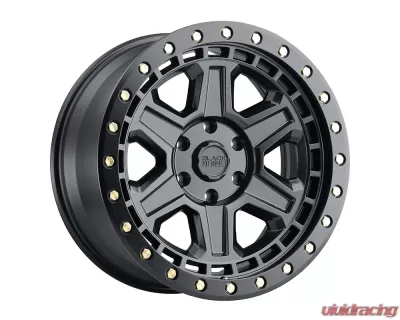 Black Rhino Reno Wheel 17x9  6x139.7 0mm Matte Black w/Brass Bolts - 1790REN006140M12