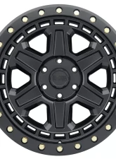 Black Rhino Reno Wheel 17x9  6x139.7 0mm Matte Black w/Brass Bolts                                     - 1790REN006140M12 - Image 3