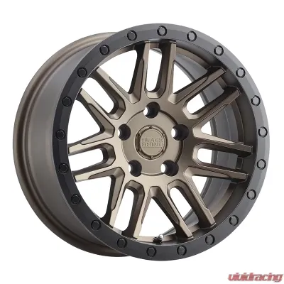 Black Rhino Arches Wheel 17x8 5x100 30mm Matte Bronze w/ Black Lip Edge & Black Bolts - 1780ACH305100Z56