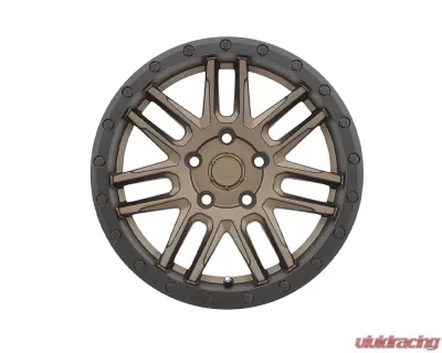 Black Rhino Arches Wheel 17x8 5x100 30mm Matte Bronze w/ Black Lip Edge & Black Bolts - 1780ACH305100Z56