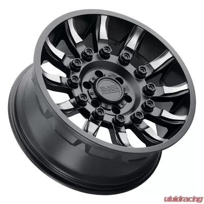 Black Rhino Mission Wheel 20x9 6x120 12mm Matte Black w/ Machined Tinted Spokes - 2090MSN126120M67