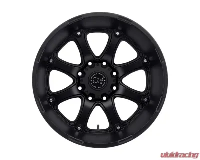 Black Rhino Glamis Matte Black Wheel 18x9 8x170 -12mm CB125 - 1890GLA-28170M25