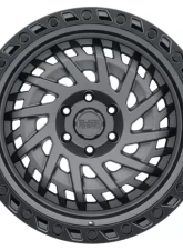 Black Rhino Shredder 17x9.0 5x127 | 5x5 -18 Matte Gunmetal w/Black Lip Edge                                     - 1790SHD-85127G71 - Image 3