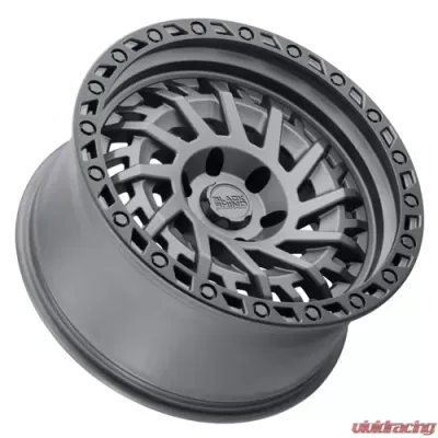 Black Rhino Shredder 17x9.0 5x127 | 5x5 -18 Matte Gunmetal w/Black Lip Edge - 1790SHD-85127G71