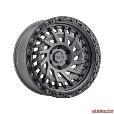Black Rhino Shredder 17x9.0 5x127 | 5x5 -18 Matte Gunmetal w/Black Lip Edge - 1790SHD-85127G71