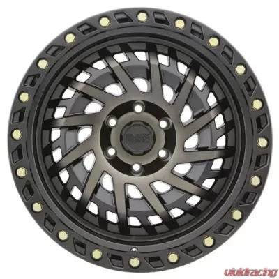 Black Rhino Shredder 17x9.0 6x139.7 -12  Matte Black w/Machined Dark Tint - 1790SHD-26140M12