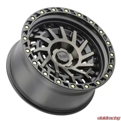 Black Rhino Shredder 17x9.0 6x139.7 -12  Matte Black w/Machined Dark Tint - 1790SHD-26140M12