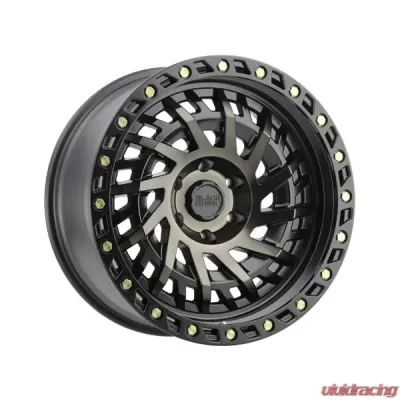Black Rhino Shredder 17x9.0 6x139.7 -12  Matte Black w/Machined Dark Tint - 1790SHD-26140M12