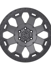 Black Rhino Warlord Matte Gunmetal Wheel 18x9 8x165.10|8x6.5 12mm CB122.1                                     - 1890WAR128165G22 - Image 3