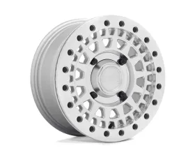 Black Rhino Powersports Parker Beadlock UTV Wheel 14x7 4x110 51mm Silver w/Mirror Cut Face