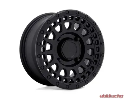Black Rhino Powersports Parker UTV Wheel 15x7 4x110 51mm Matte Black - 1570PKR514110M82