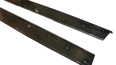 Status Gruppe 2x2 Carbon Fiber OEM Style Side Skirt Extension BMW F80 M3 2015-2019                                     - SGF80M3SSE2x2 - Image 3