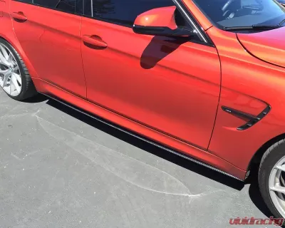 Status Gruppe 2x2 Carbon Fiber OEM Style Side Skirt Extension BMW F80 M3 2015-2019 - SGF80M3SSE2x2