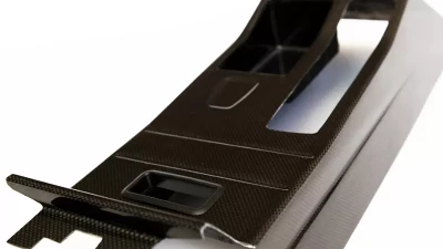 Status Gruppe SCZA CSL Carbon Fiber Center Console 1x1 RHD Version BMW E46 M3 2000-2006                                     - SGTE46CSLCC1x1R - Image 4
