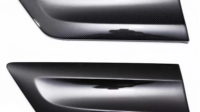 Status Gruppe 2x2 Carbon Fiber CSL Door Panel Inserts Custom Color Handles with Rear Speaker BMW 2000-2006                                     - SGTE46CSLDP2x2CCY - Image 6