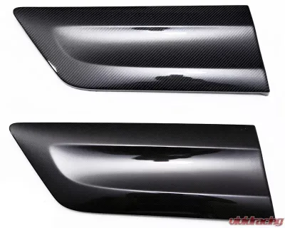 Status Gruppe 2x2 Carbon Fiber CSL Door Panel Inserts Custom Color Handles with Rear Speaker BMW 2000-2006 - SGTE46CSLDP2x2CCY