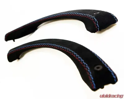 Status Gruppe 2x2 Carbon Fiber CSL Door Panel Inserts Custom Color Handles with Rear Speaker BMW 2000-2006 - SGTE46CSLDP2x2CCY