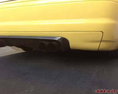Status Gruppe CSL Style Rear Diffuser 2x2 Carbon Fiber BMW E46 M3 2001-2006 - SGTE46M3CSLD2x2
