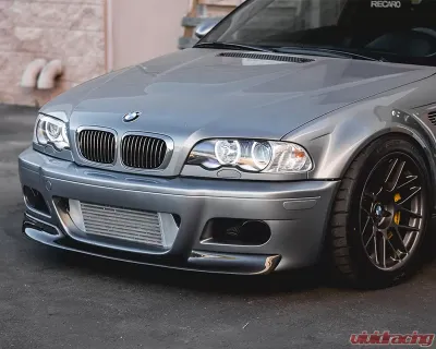 Status Gruppe CSL Style 2x2 Carbon Fiber Front Lip Spoiler BMW E46 M3 2001-2006 - SGTE46M3CSLFL2x2