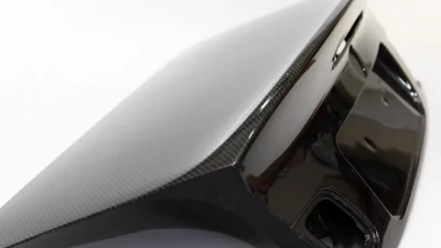 Status Gruppe CSL Style Trunk Lid Single Sided 2x2 Carbon Fiber With Light Kit BMW E46 M3 2000-2006                                     - SGTE46VCSLTCF2x2L - Image 2
