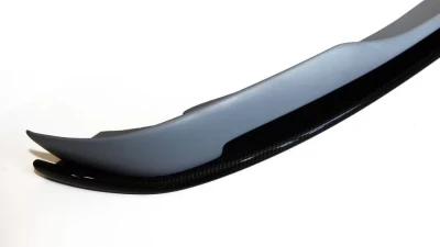 Status Gruppe "HRTG" Front Lip Spoiler - Un-Cut Version w/  Splitter 2x2 CF BMW E46 M3 2001-2006                                     - SGE46M3HRTGFLFRP2x2U - Image 2