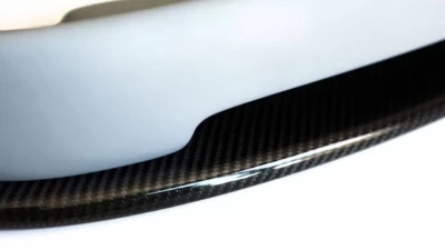 Status Gruppe "HRTG" Front Lip Spoiler - Un-Cut Version w/  Splitter 2x2 CF BMW E46 M3 2001-2006                                     - SGE46M3HRTGFLFRP2x2U - Image 3