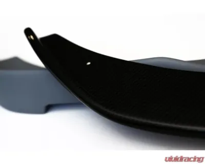 Status Gruppe "HRTG" Front Lip Spoiler - Un-Cut Version w/  Splitter 2x2 CF BMW E46 M3 2001-2006 - SGE46M3HRTGFLFRP2x2U