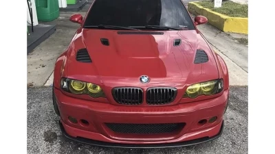 Status Gruppe "HRTG" Front Lip Spoiler - Un-Cut Version w/  Splitter 2x2 CF BMW E46 M3 2001-2006                                     - SGE46M3HRTGFLFRP2x2U - Image 9