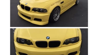 Status Gruppe "HRTG" Front Lip Spoiler - Un-Cut Version w/o Splitter BMW E46 M3 2001-2006                                     - SGE46M3HRTGFLFRPU - Image 9