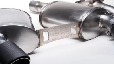 Status Gruppe Exhaust System Mid|Rear Section w/ Valves CF Tips (90mm) BMW F8X M3|M4 2015-2018                                     - SGF8XESMRWCF - Image 4