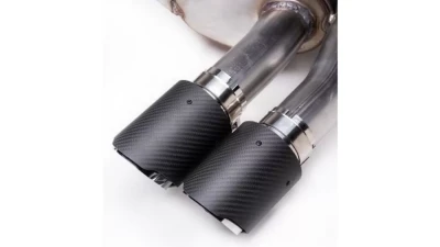 Status Gruppe Exhaust System Mid|Rear Section w/ Valves CF Tips (90mm) BMW F8X M3|M4 2015-2018                                     - SGF8XESMRWCF - Image 5