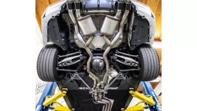Status Gruppe Exhaust System Mid|Rear Section w/ Valves CF Tips (90mm) BMW F8X M3|M4 2015-2018                                     - SGF8XESMRWCF - Image 8