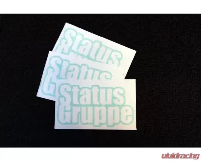 Status Gruppe Tuning "Outline Logo" Stickers (White Color) - SGOLSW