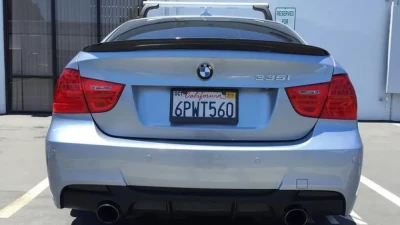 Status Gruppe 2x2 CF High Kick Rear Trunk Lid Spoiler BMW E90|E90 M3 2006-2011                                     - SGTBMWE90CFLS2x2H - Image 11