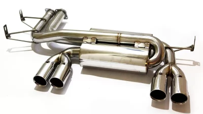 Status Gruppe Titanium Blued Finish 3.14" 80mm Single Wall Tips Rear Muffler Section 3 V1 BMW E46 M3 2001-2006                                     - SGTE46M3RMV1TB80 - Image 7