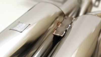 Status Gruppe Titanium Blued Finish 3.14" 80mm Single Wall Tips Rear Muffler Section 3 V1 BMW E46 M3 2001-2006                                     - SGTE46M3RMV1TB80 - Image 4