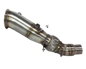 Evolution Racewerks Sports Series 4-Inch 200 Cell High Flow Catted Downpipe Brushed Finish BMW 528i N20 11-16